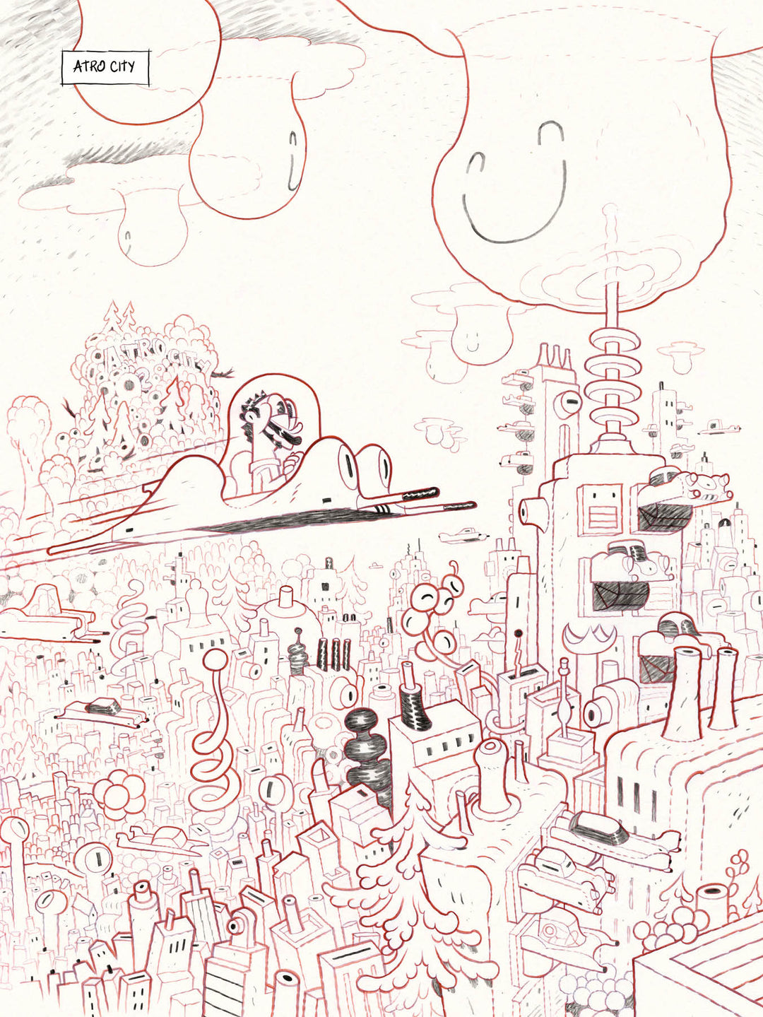 Dog Head #1 by Dave Cooper  - Hardcover limited edition ( 16 exclusive doodles pages )