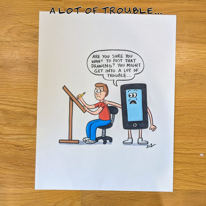 Johnny Ryan original arts : social network series (Choose your favorite )