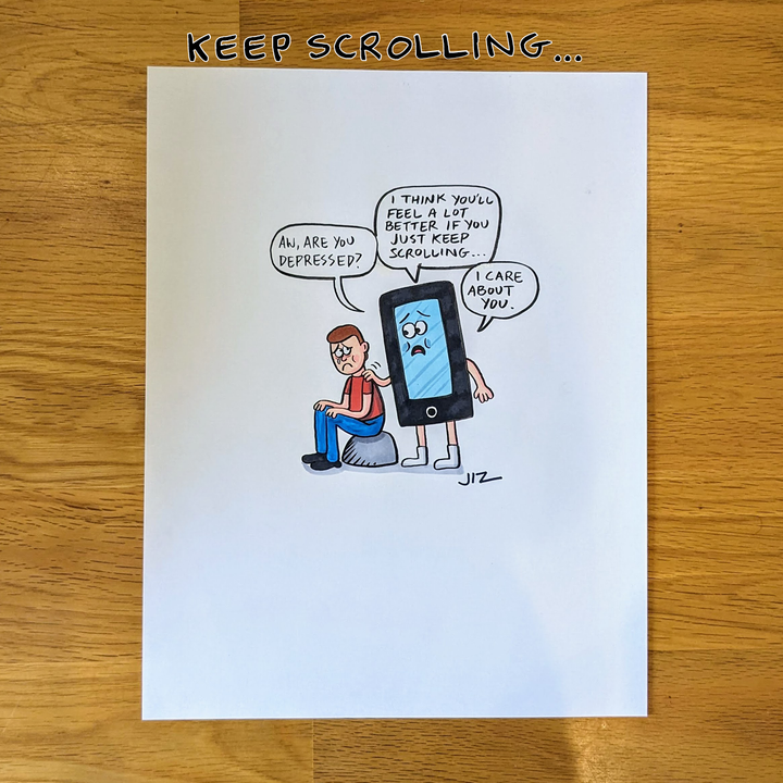 Johnny Ryan original arts : social network series (Choose your favorite )