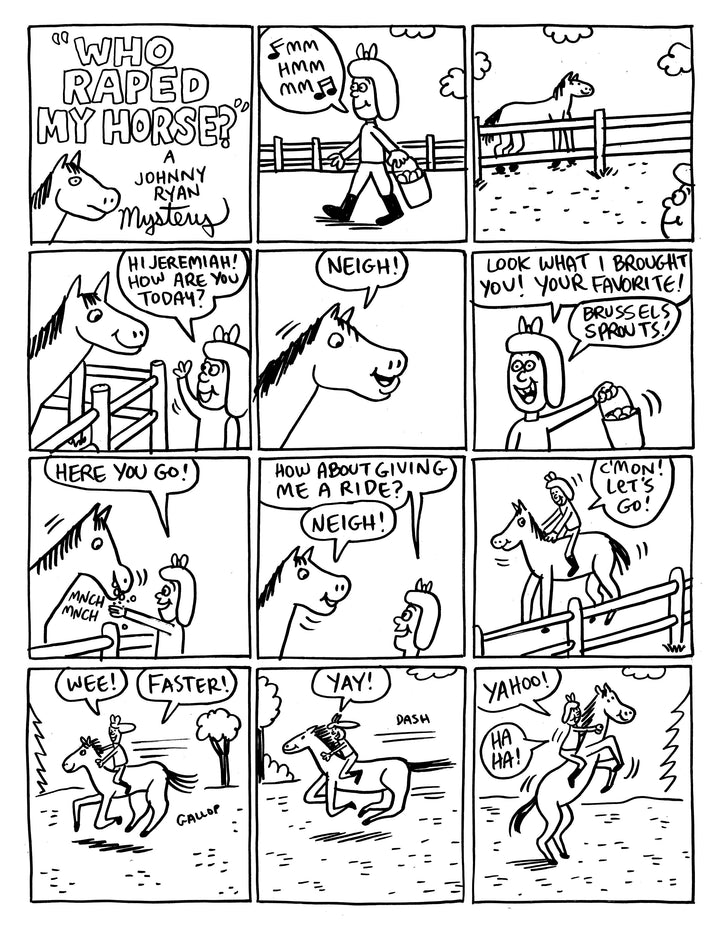 A tale of Terror issue three : WHO R*PED MY HORSE by Johnny Ryan