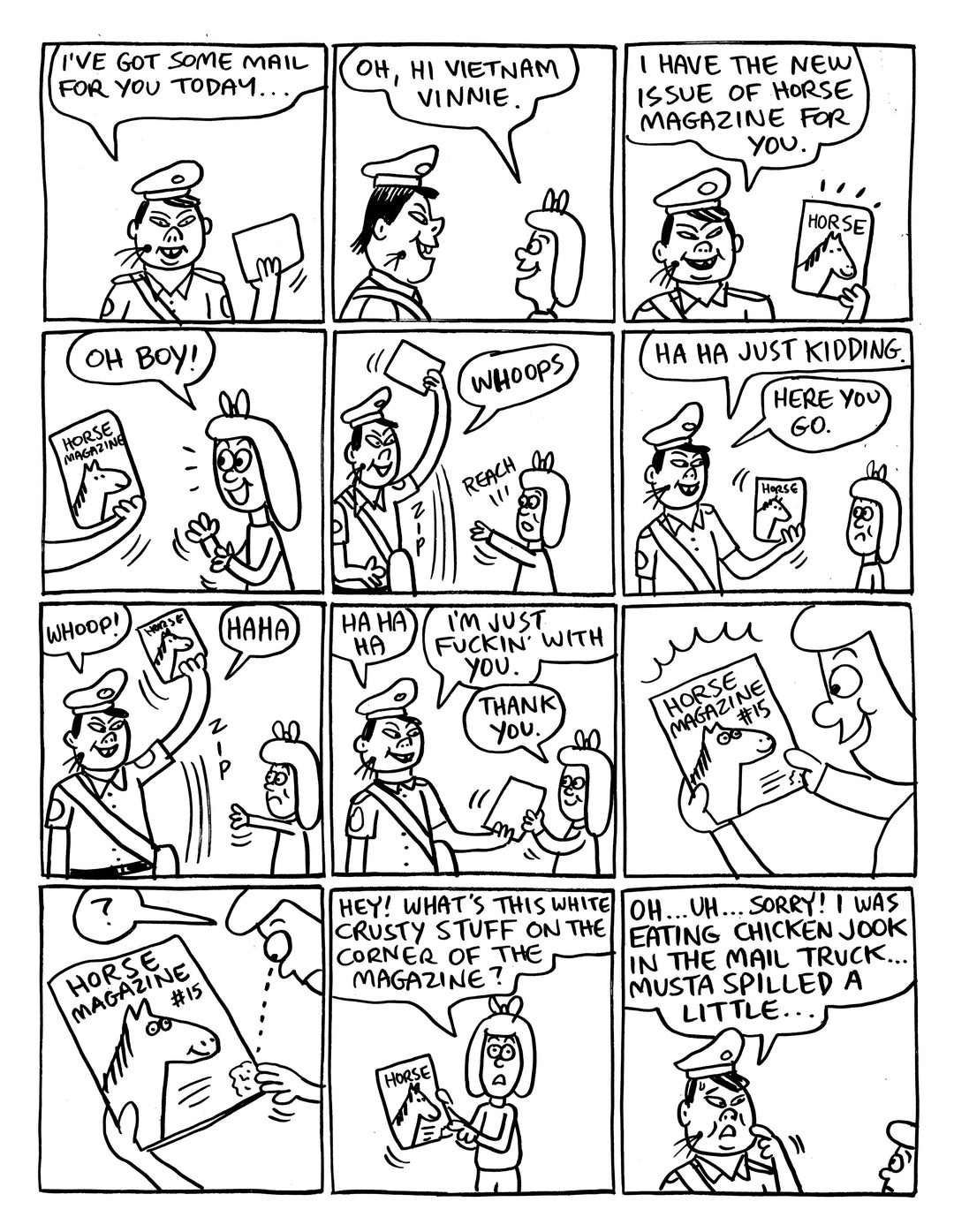 A tale of Terror issue three : WHO R*PED MY HORSE by Johnny Ryan