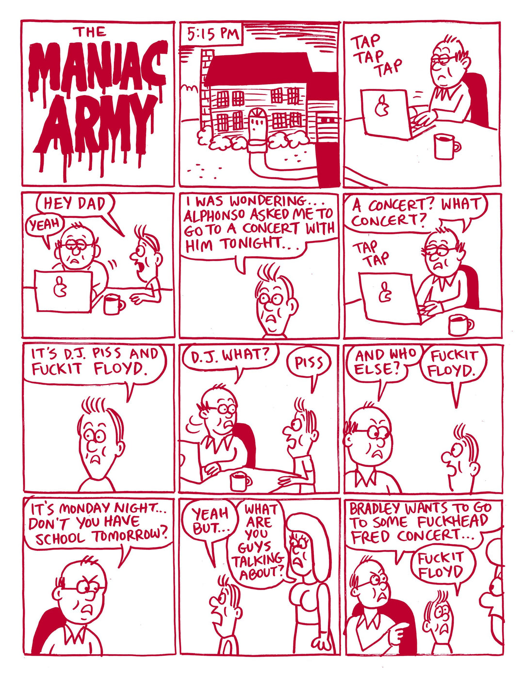 Maniac Army Art Book by Johnny Ryan