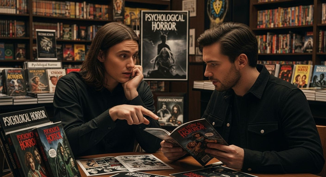 psychological horror comics bookstore