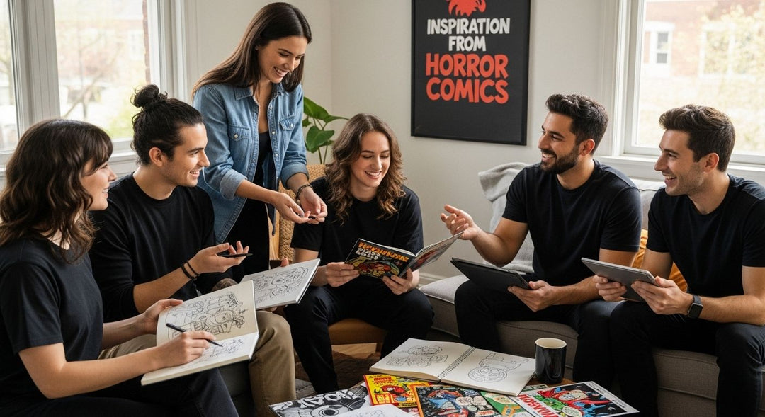 horror comics inspiration gathering