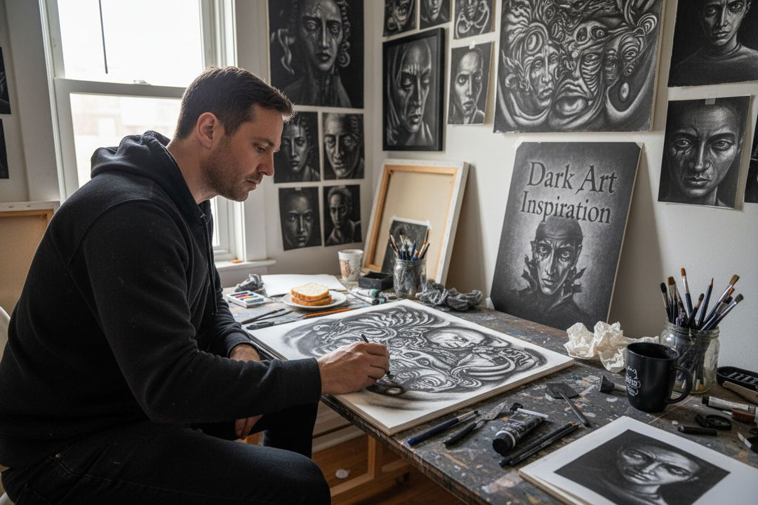 dark art inspiration scene