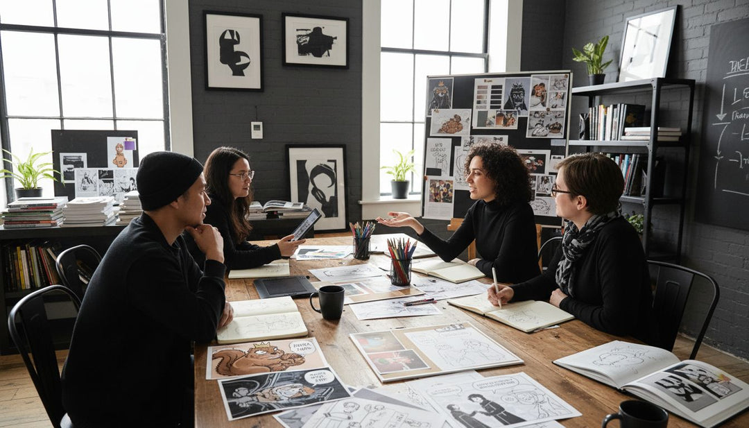 graphic novel editorial meeting