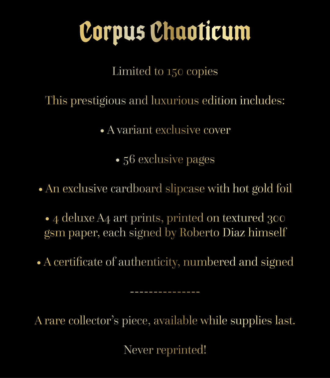 Corpus Chaoticum - Ultra Limited Edition (only 150 copies)